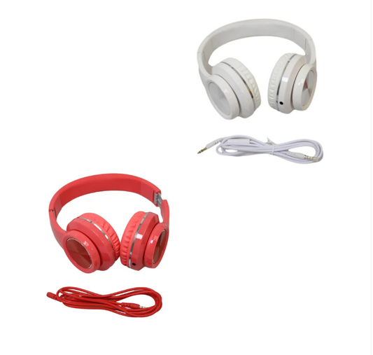HZ Headphones Perfect Sound Quality Comfortable Fit White/ Red 20-20 000Hz