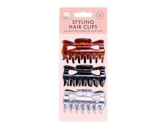 Hair Claw Clips - 3 Pack