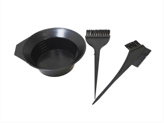 Hair Dye Colour Brushes Colouring Bowl & Hairdresser Salon Brush Kit