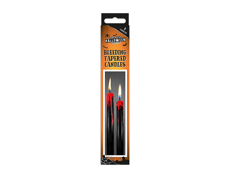 Halloween Bleeding Tapered Candles 2pk