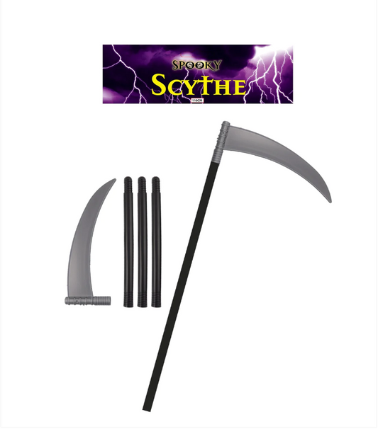 Halloween Festive Scythe Devils Toys Scary Festive Fun 4 Pack 110cm
