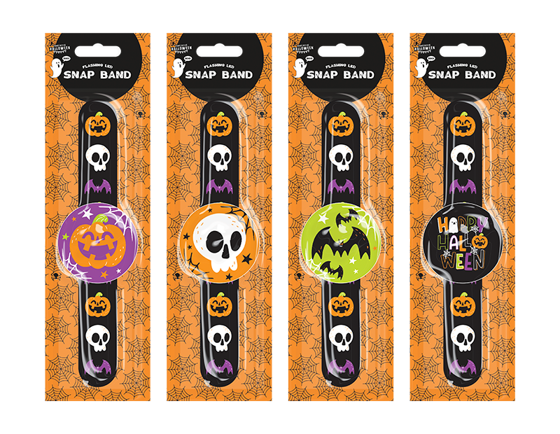 Halloween Flashing LED Snap Band