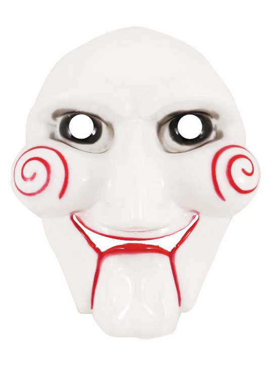 Halloween Fun Scary Mask Face Jigsaw Adult Face Mask White