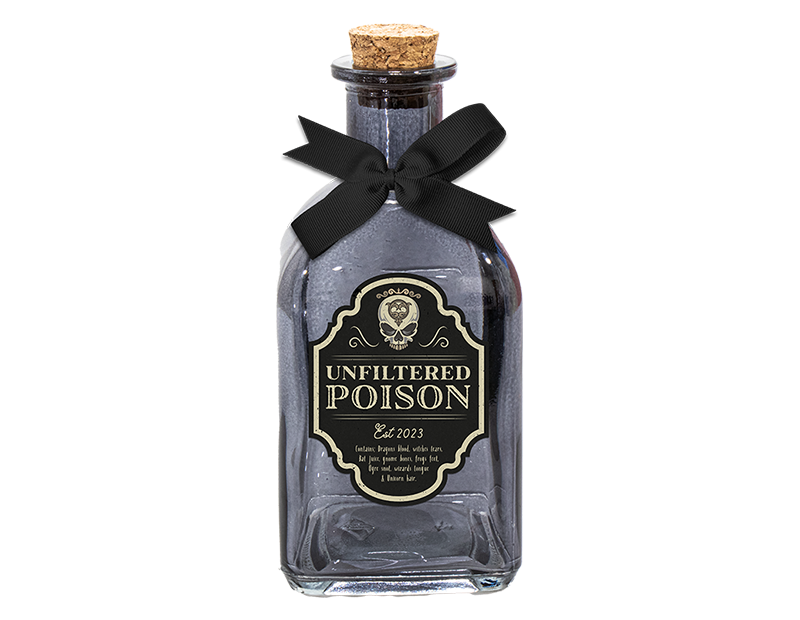 Halloween Glass Decorative Potion Bottles
