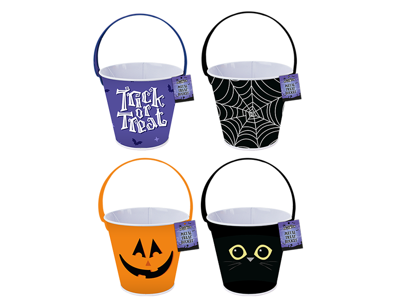 Halloween Metal Treat Bucket