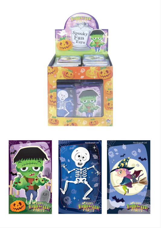 Halloween Mini Notebooks (9.3x5.5cm) 3 Assorted Designs