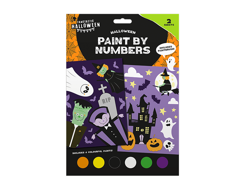 Halloween Paint by Numbers 2pk