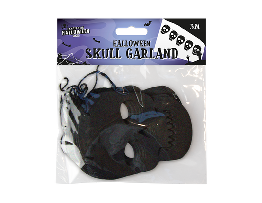 Halloween Skull Garland 3m