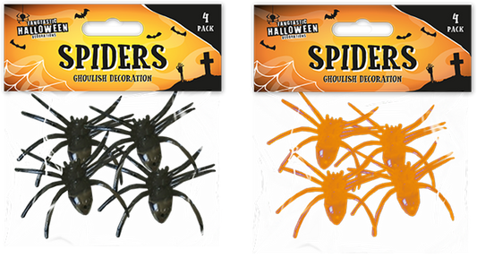 Halloween Spiders - 4 Pack