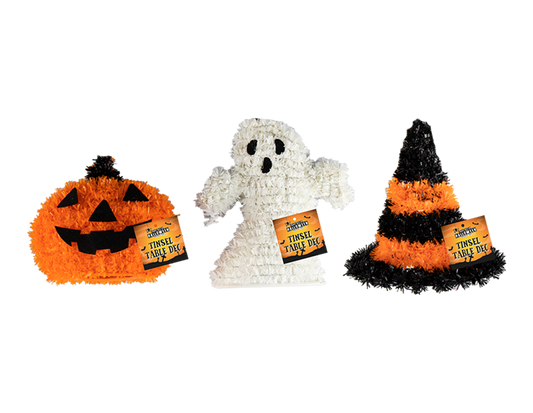 Halloween Tinsel Table Decoration