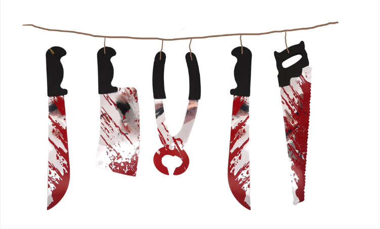 Halloween Torture Tool Garland Decoration (180cm)