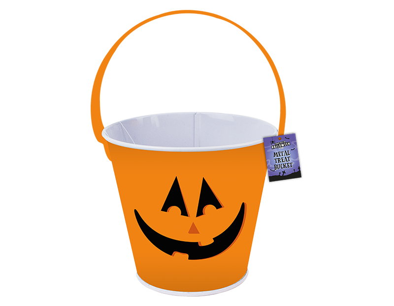 Halloween Metal Treat Bucket