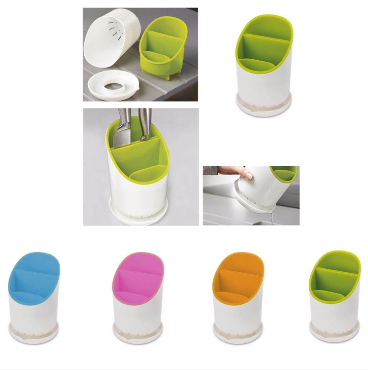 Handy CUTLERY DRAINER & Organiser -Protective Knife Draining Slot