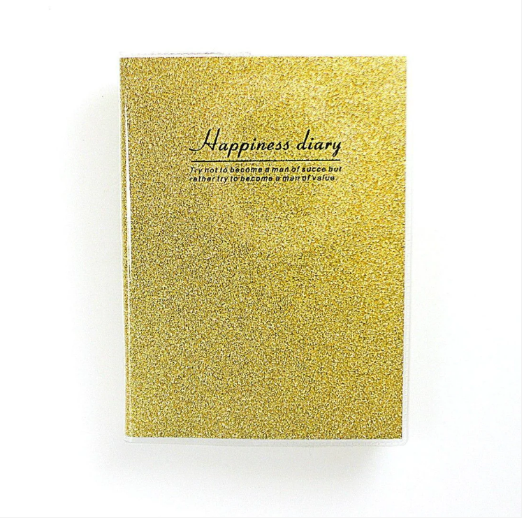 Happiness Diary Notebook Assorted Colours 12 x 9 cm