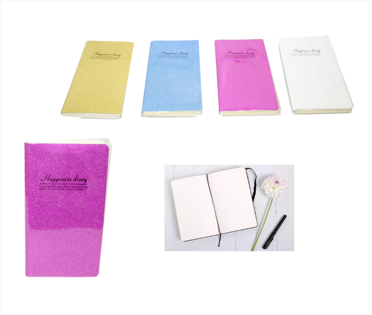 Happiness Notebook Diary 17.5 x 10 cm Assorted Colours