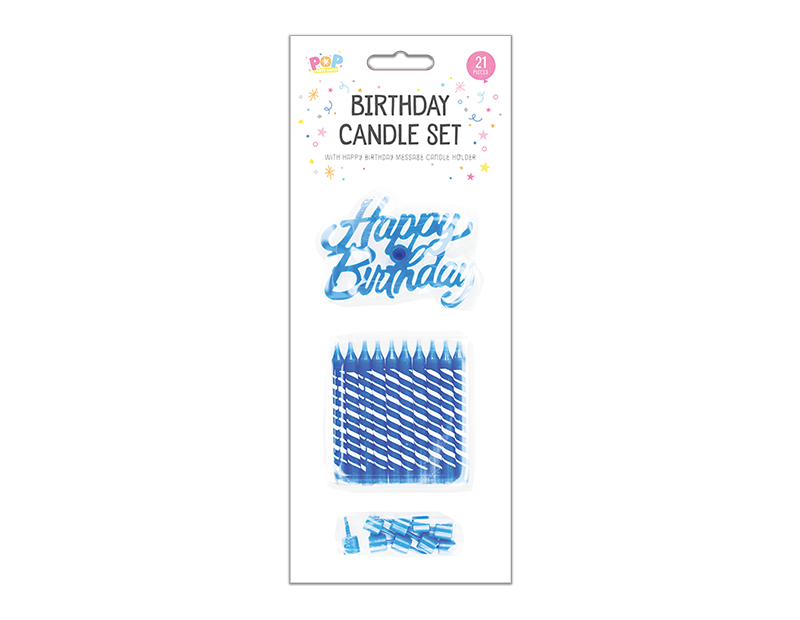 Happy Birthday Candle Set - 21 Piece