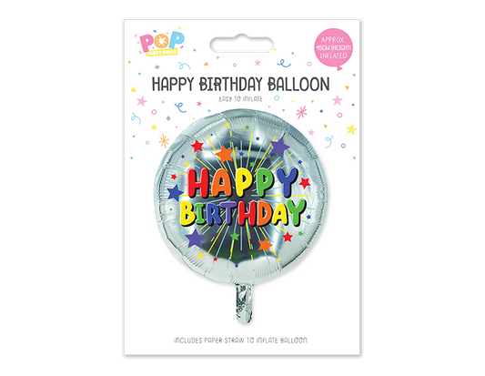 Happy Birthday Foil Balloon