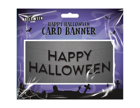 Happy Halloween Card Banner 1m