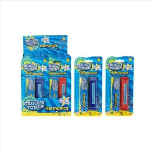 Harmonica & Case Groovy Tunes Love Music Kids Fun Playing