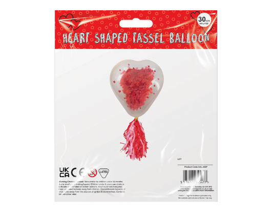 Heart-Shaped Tassel Balloon