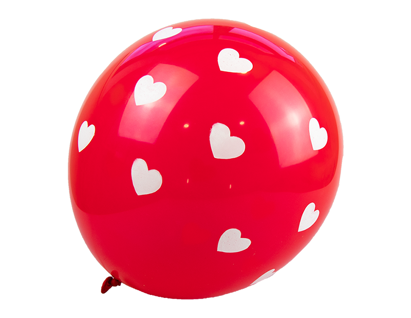 Heart Printed Balloons 10pk
