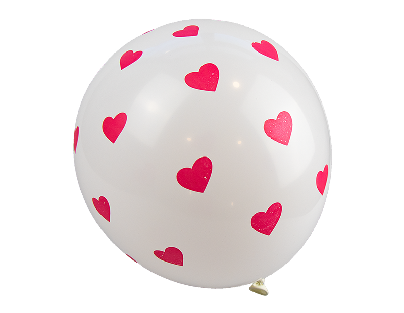 Heart Printed Balloons 10pk