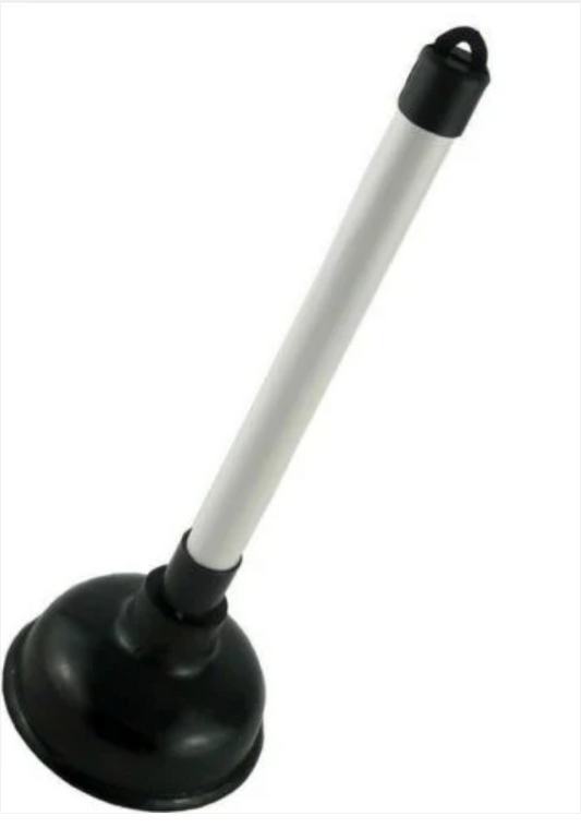 Heavy Duty Bathroom Toilet Plunger Drainer Plastic Stick