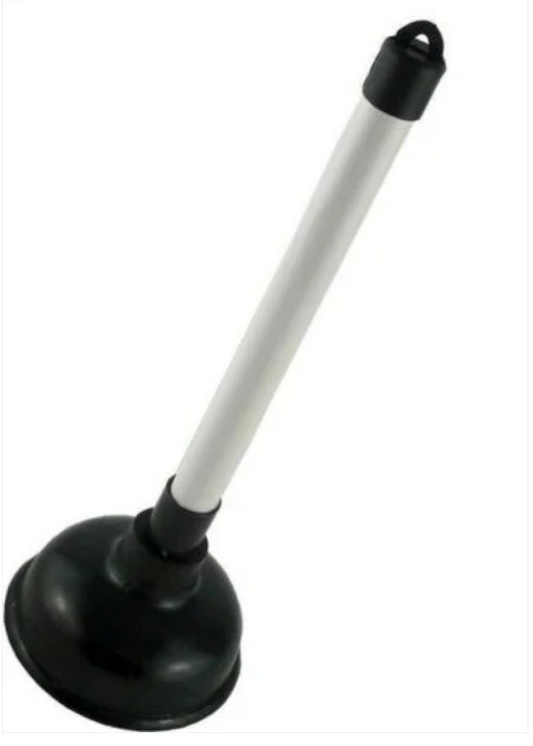 Heavy Duty Bathroom Toilet Plunger Drainer Plastic Stick