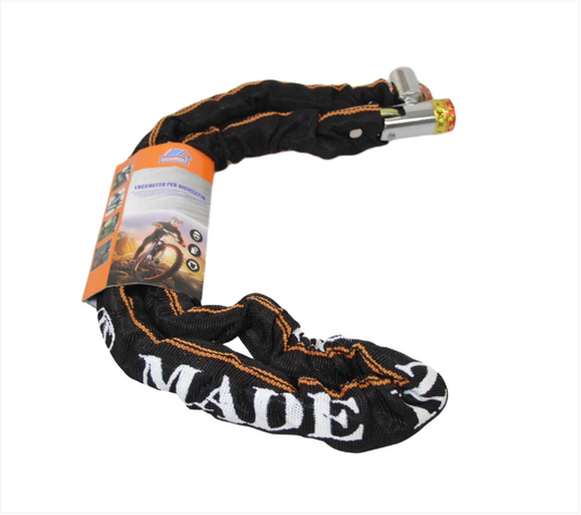 Heavy Duty Bicycle Motorcycle Lock Strong Security Metal Chain x 2 Keys
