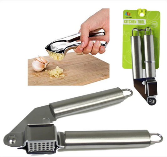 Heavy Duty Stainless Steel Garlic Squeezer Press Crusher Food Prep