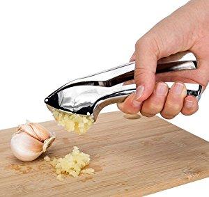 Heavy Duty Stainless Steel Garlic Squeezer Press Crusher Food Prep
