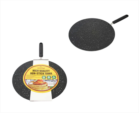 High Quality Non-Stick TAWA Marble Coated Crepe Pan Easy Clean 30cm Tawa Pan