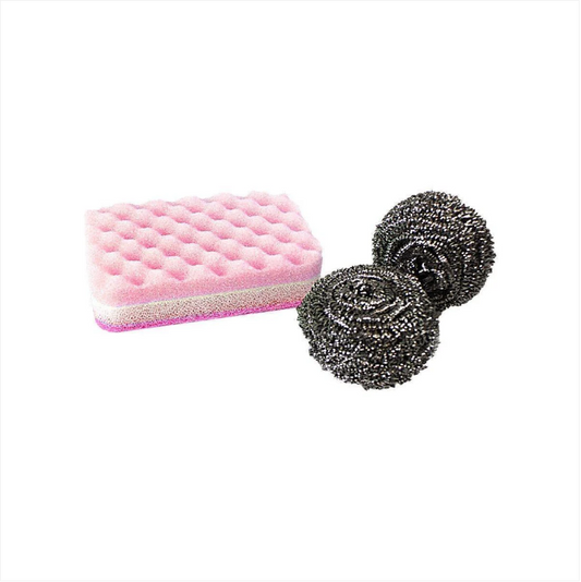 High Quality Steel Washing Up Scrubbers Ideal for Deep Cleaning 11cm