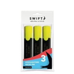Highlighters, 3pk Yellow