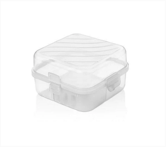 Hobby Magic Plastic Clear Lunch Box Food Container Storage Square Tub