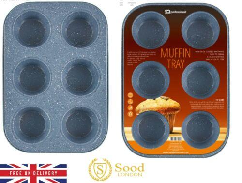 Home Baking Cupcake Tray Deep Dish Fairy Cake Muffin Tray 6 Slots 26cm x 18.5x3 cm