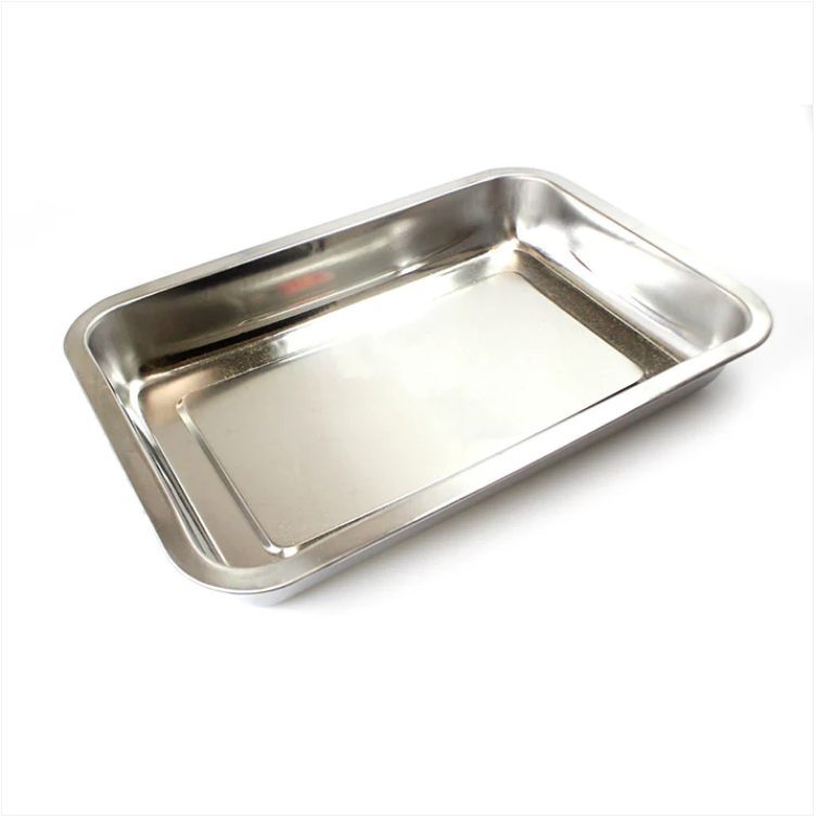 Home Baking Steel Roasting Pan Dish Cooking Lasagne Cake Rectangle Dish 40cm x 30cm