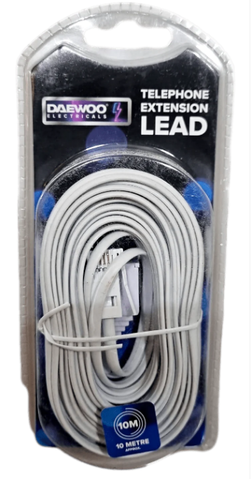 Home Office Telephone Extension Lead 10 Metre