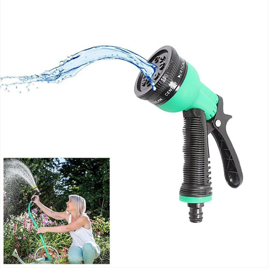 Hose Pipe Fittings Nozzle Connector Water Spray Gun Set Outdoor Garden Hosepipe