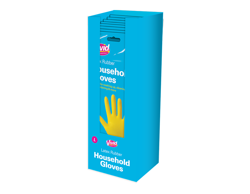 Household Gloves 1 Pair PDQ - Large