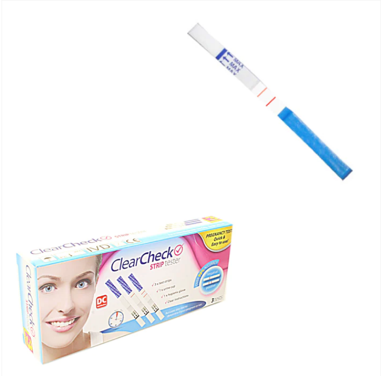 IIGEurope ClearCheck Pregnancy Strip Tester Kit Pack of 3