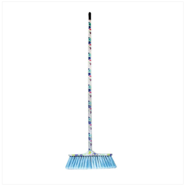 Indoor Sweeping Brush Soft Bristles Broom With Handle Home Multi Colour