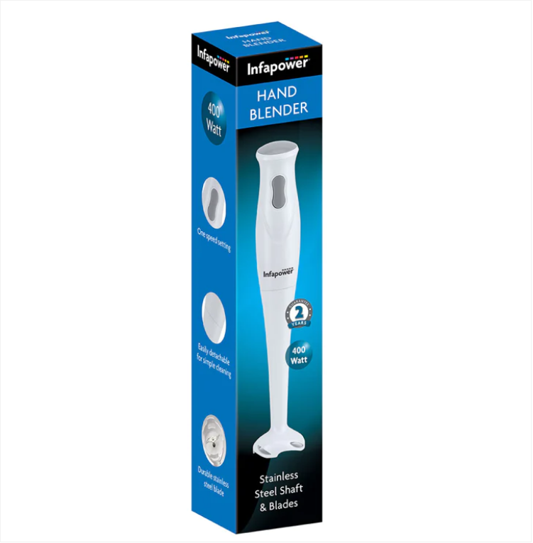 Infapower Hand Stick Immersion Blender 400W White
