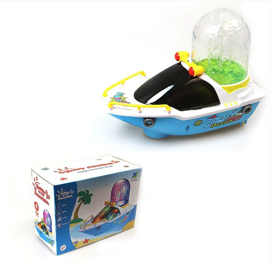 Interactive Musical Light & Sound Musical Fountain Boat Bump n Go LED Light