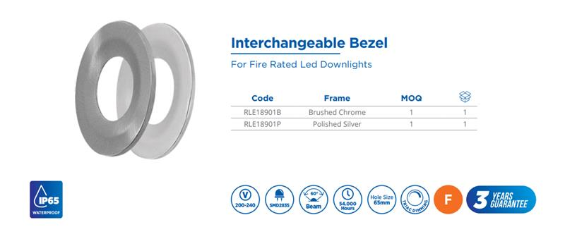 Interchangeable bezel POLISHED SILVER