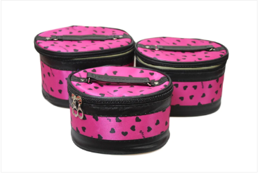 Jewellery Box Makeup Bag Zipped 3 Pack Bag 3 in 1 Assorted Design Makeup Bag