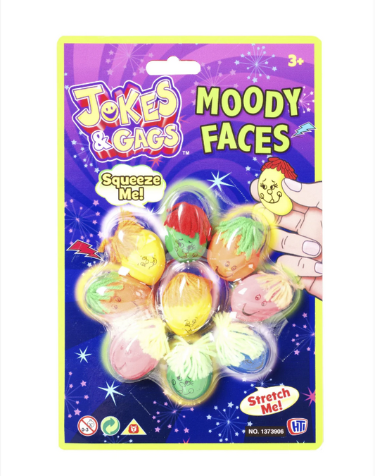Jokes And Gags Kids Prank Moody Faces Party Favors Childrens Fun
