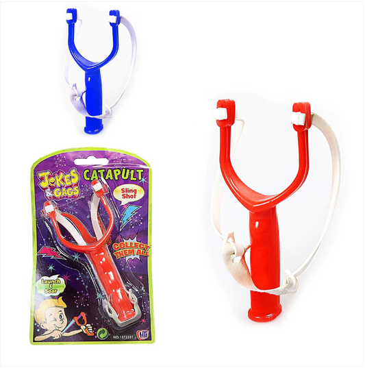 Jokes & Gags Fun Kids Catapult Slingshot In Red And Blue