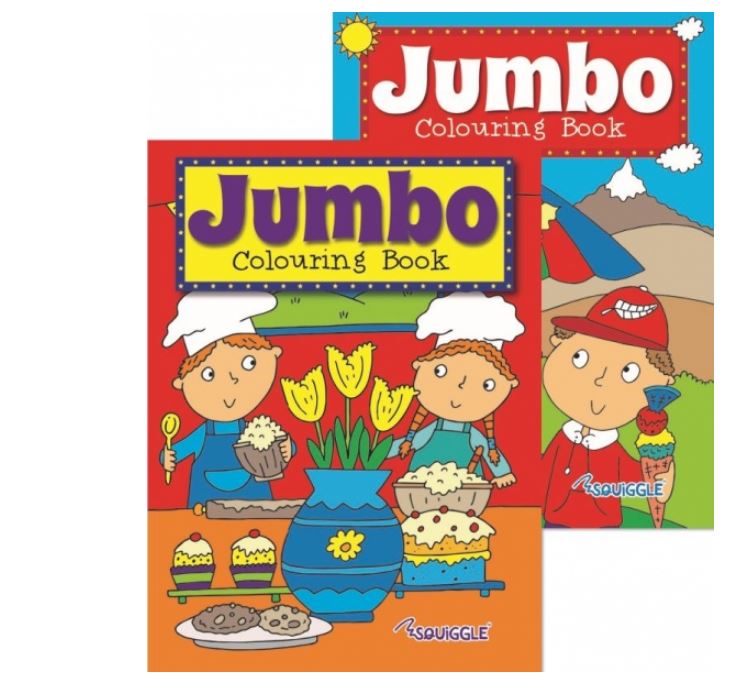 Jumbo Colouring Book 3 & 4