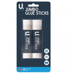 Jumbo Glue Sticks, 2pk